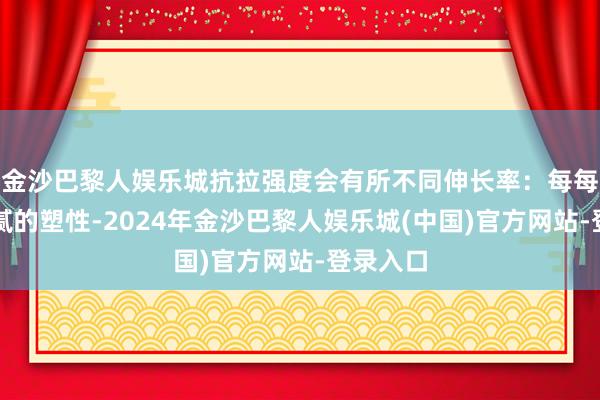 金沙巴黎人娱乐城抗拉强度会有所不同伸长率：每每具有细腻的塑性-2024年金沙巴黎人娱乐城(中国)官方网站-登录入口