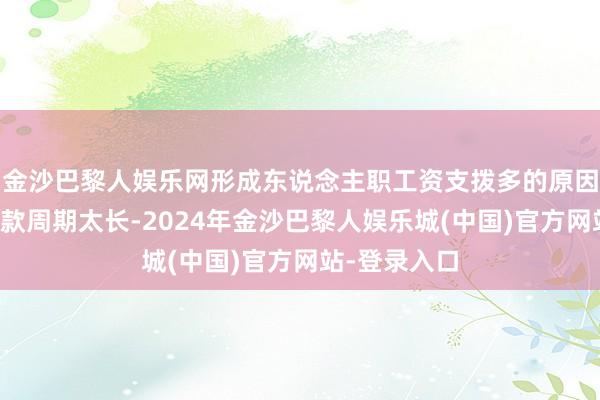 金沙巴黎人娱乐网形成东说念主职工资支拨多的原因主要在于回款周期太长-2024年金沙巴黎人娱乐城(中国)官方网站-登录入口