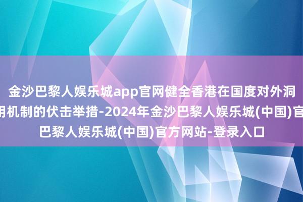 金沙巴黎人娱乐城app官网健全香港在国度对外洞开中更好发扬作用机制的伏击举措-2024年金沙巴黎人娱乐城(中国)官方网站-登录入口