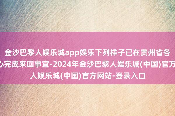 金沙巴黎人娱乐城app娱乐下列样子已在贵州省各人资源来回中心完成来回事宜-2024年金沙巴黎人娱乐城(中国)官方网站-登录入口